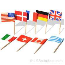 Coupe du monde 32 PAYS FLAGS Sticks de drapeau personnalisés